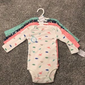 Carter’s 4pc Dinosaur Onesie Set